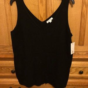 NWT Black Sweater Tank